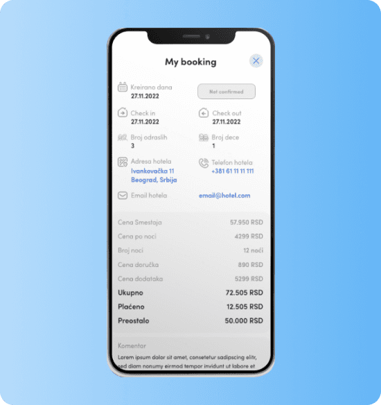Guest App that confirms bookings and increases hotel revenue