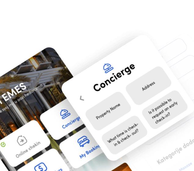 Guest App for hotels ask concierge
